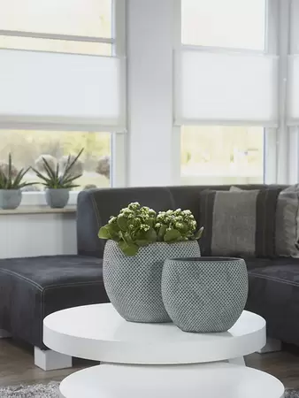 Pot fay d16h12cm blue gold - afbeelding 2