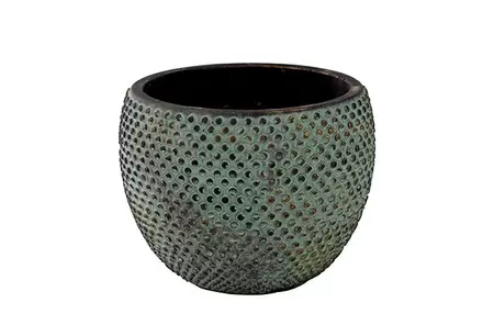 Pot fay d18h14cm blue gold - afbeelding 1