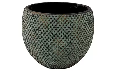 Pot fay d24h19cm blue gold - afbeelding 1
