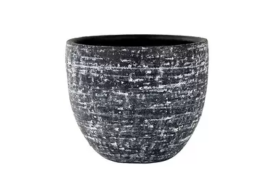 Pot karlijn d28h25cm antraciet - afbeelding 1