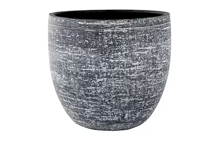 Pot karlijn d42h38cm antraciet - afbeelding 1