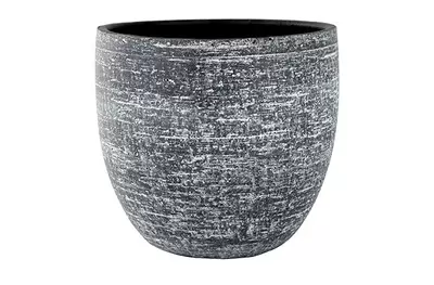 Pot karlijn d42h38cm antraciet - afbeelding 1
