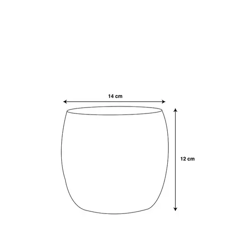 Pot lester d14h12cm lichtblauw - afbeelding 2