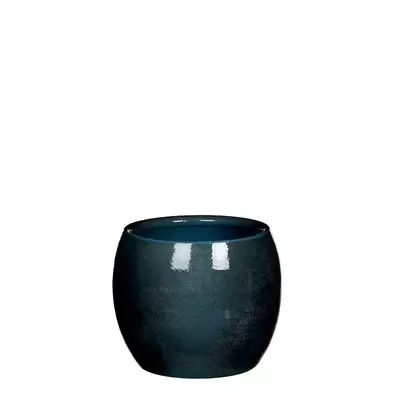 Pot lester d16h14cm lichtblauw - afbeelding 1