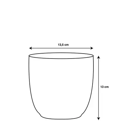 Pot tusca d13.5h13cm taupe mat - afbeelding 3