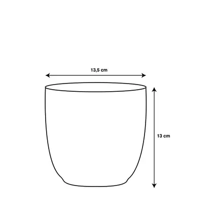 Pot tusca d13.5h13cm taupe mat - afbeelding 3