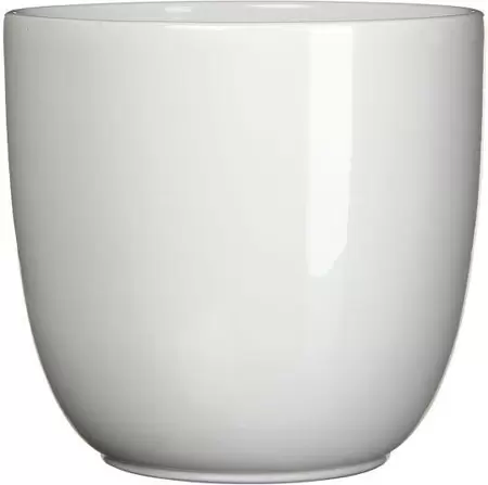 Pot tusca d25h23cm wit glans - afbeelding 1