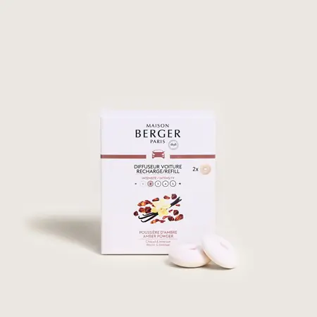 Poussière d'Ambre Autoparfum navulling 2 stuks Lampe Berger