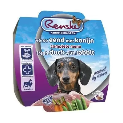 Renske Hond vers vlees maaltijd