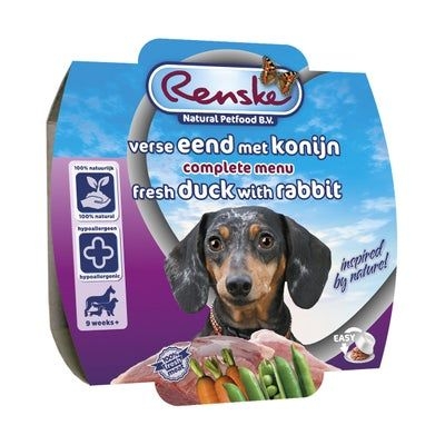 Renske Hond vers vlees maaltijd