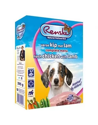 Renske Vers hond pup kip&lam 395g