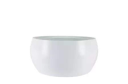 Schaal cresta d28h13cm wit - afbeelding 1