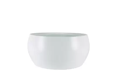 Schaal cresta d28h13cm wit - afbeelding 1
