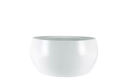Schaal cresta d28h13cm wit - afbeelding 2