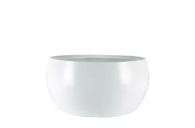 Schaal cresta d28h13cm wit - afbeelding 2