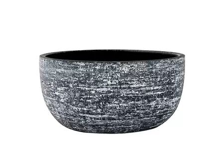 Schaal karlijn d28h13cm antraciet - afbeelding 1