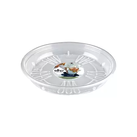 Schotel uni rond transparant d33cm