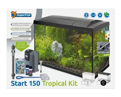 SUPERFISH Start 150 tropical kit zwart