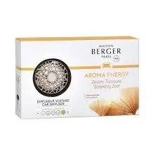 Autoparfum Startersset  + 1 navulling - Lampe Berger - Energy - Zestes toniques / Sparkling zest - afbeelding 1