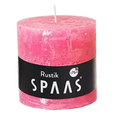 Stompkaars rustiek d10h10cm fuchsia - afbeelding 1