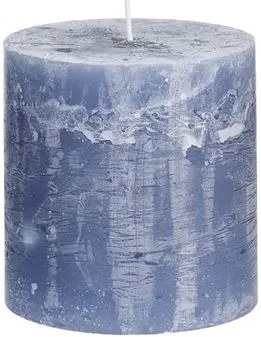 Stompkaars rustiek d10h10cm grijs blauw - afbeelding 2