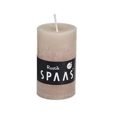 Stompkaars rustiek d5h8cm beige - afbeelding 1