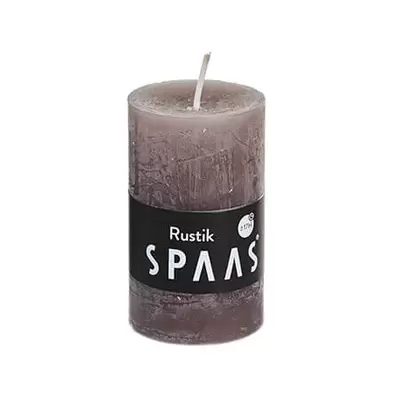 Stompkaars rustiek d5h8cm taupe - afbeelding 1