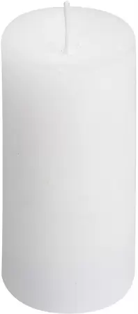 Stompkaars rustiek d5h8cm wit - afbeelding 3