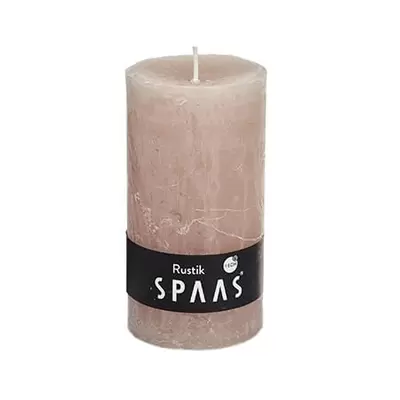 Stompkaars rustiek d7h13cm beige - afbeelding 1
