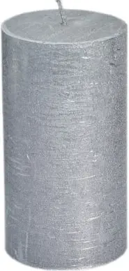 Stompkaars rustiek d7h13cm zilver - afbeelding 2
