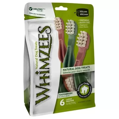 Whimzees Tandenborstel Stazak 6 stuks Dental Large 6x14,5 cm