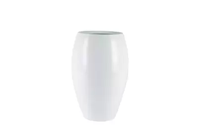 Vaas cresta d23h35cm wit - afbeelding 3