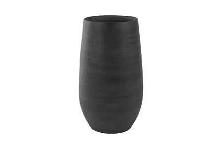 Vaas esra d18h30cm grafiet - afbeelding 1