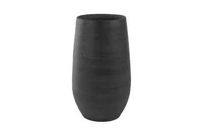 Vaas esra d18h30cm grafiet - afbeelding 1