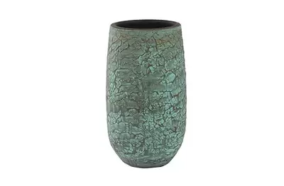 Vaas evi d17h30cm antique bronze - afbeelding 1