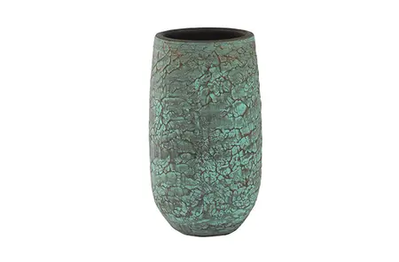 Vaas evi d17h30cm antique bronze - afbeelding 2