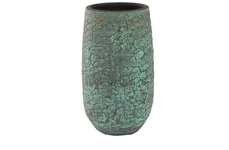 Vaas evi d19h37cm antique bronze - afbeelding 2