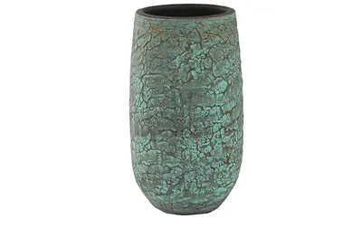 Vaas evi d19h37cm antique bronze - afbeelding 2