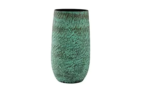 Vaas evi d27h50cm antiq bronze - afbeelding 2