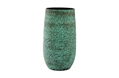 Vaas evi d27h50cm antiq bronze - afbeelding 2