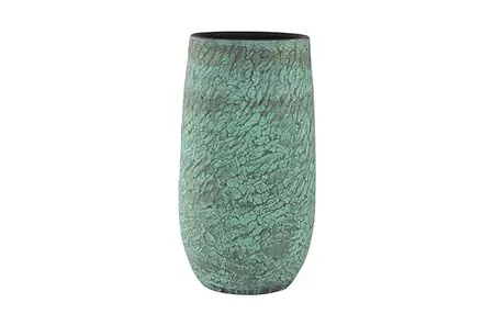 Vaas evi d27h50cm antiq bronze - afbeelding 4