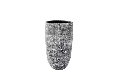 Vaas karlijn d17h30cm antraciet - afbeelding 1