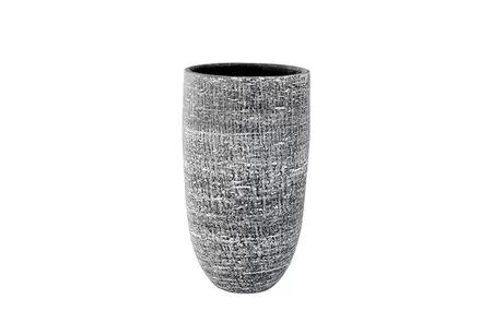 Vaas karlijn d19h37cm antraciet - afbeelding 1