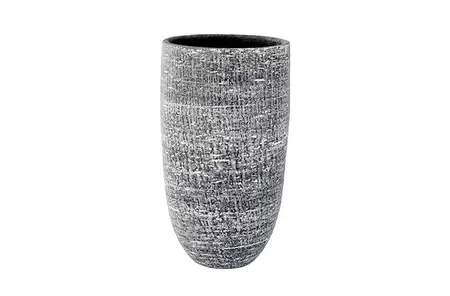Vaas karlijn d27h50cm antraciet - afbeelding 1