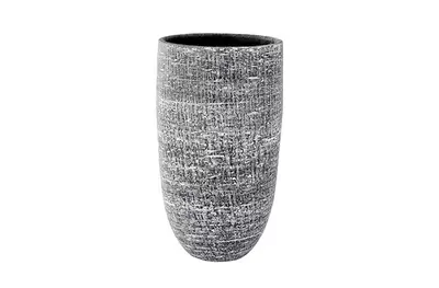Vaas karlijn d27h50cm antraciet - afbeelding 1