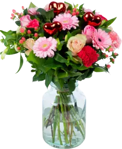 Valentijn boeket roze