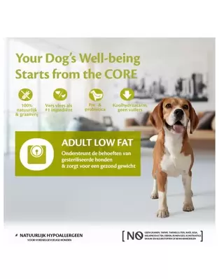 Wellness Core Grain free dog healty weight 10kg Kalkoen - afbeelding 2