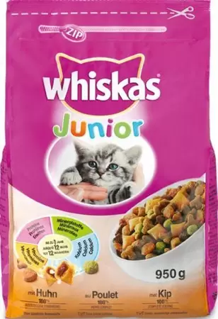 WHISKAS Droog junior kip 950g - afbeelding 2