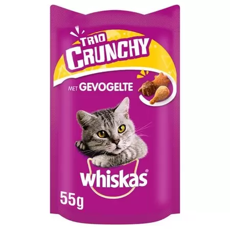 Whiskas Trio Crunchy 55 g Gevogelte